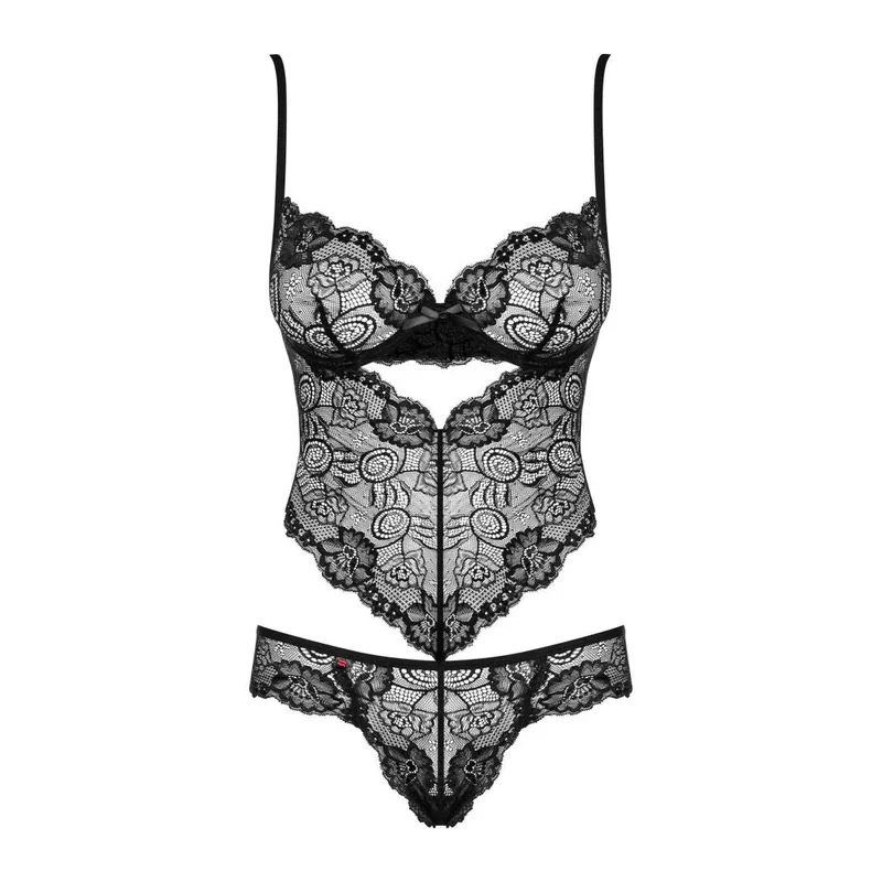 Body dentelle florale noir sexy amincissant bonnets armatures réglables bretelles ajustables coupe triangulaire maintien optimal laçage corset dos matière extensible
