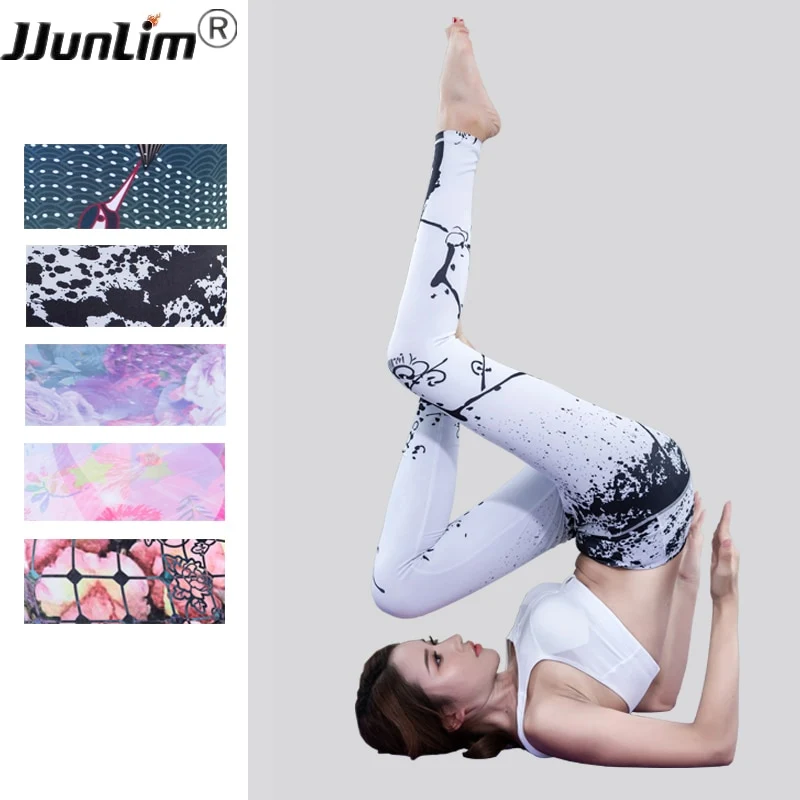 Creative Design Yoga Pants High Waist Yogini Leggings Stretch