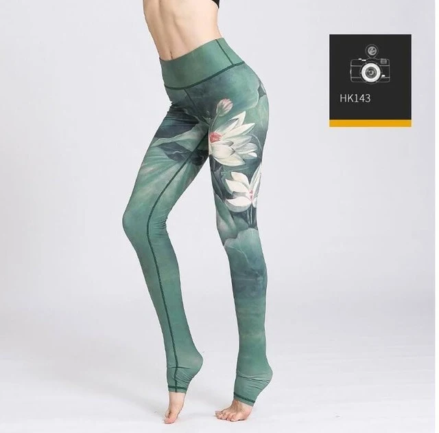 Printed Yogini Yoga Pants Women High Waist Yoga Leggings