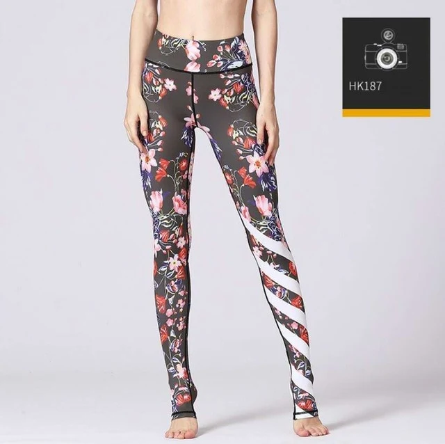 Printed Yogini Yoga Pants Women High Waist Yoga Leggings