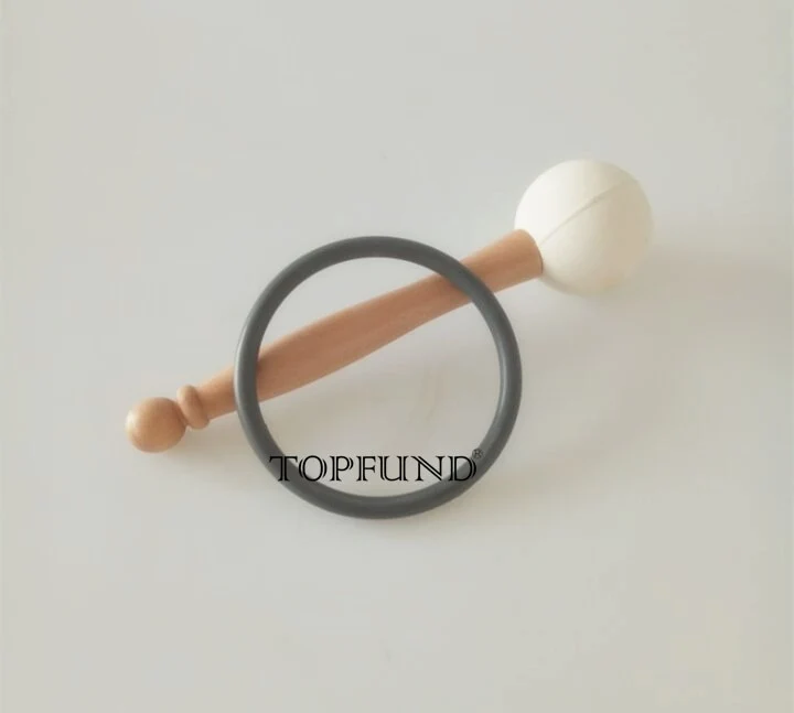 One Rubber Mallet and One O-ring for Playing Crystal Singing Bowls