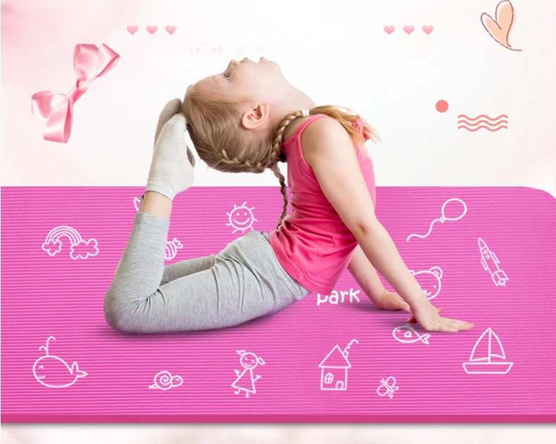 Kids Favorite Yoga Mat- 10mm Non-slip surface!