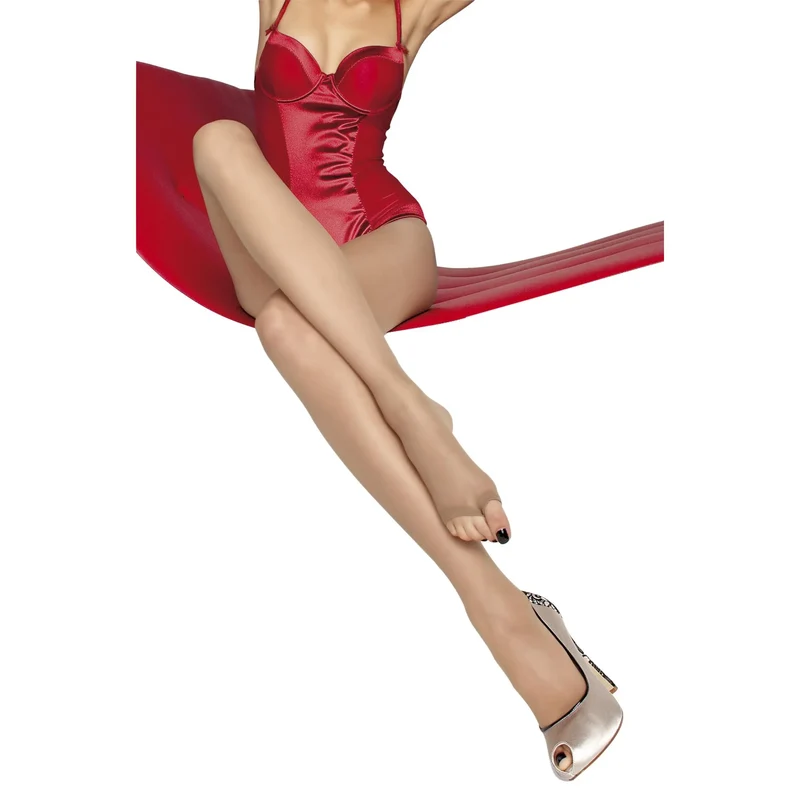 collants ouverts orteils noirs 15DEN élégants durables silicone confortables maintien double bande antidérapants respirants élastiques mats tailles T2 T3 T4