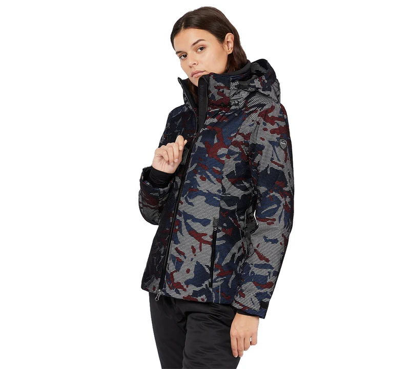 Giacca Sci Donna Camouflage Hoodie