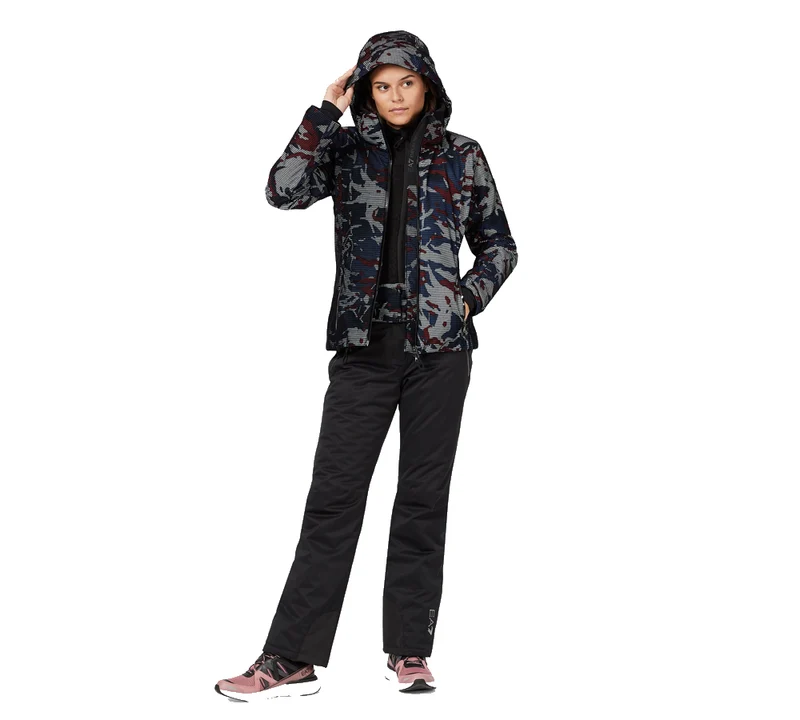Giacca Sci Donna Camouflage Hoodie