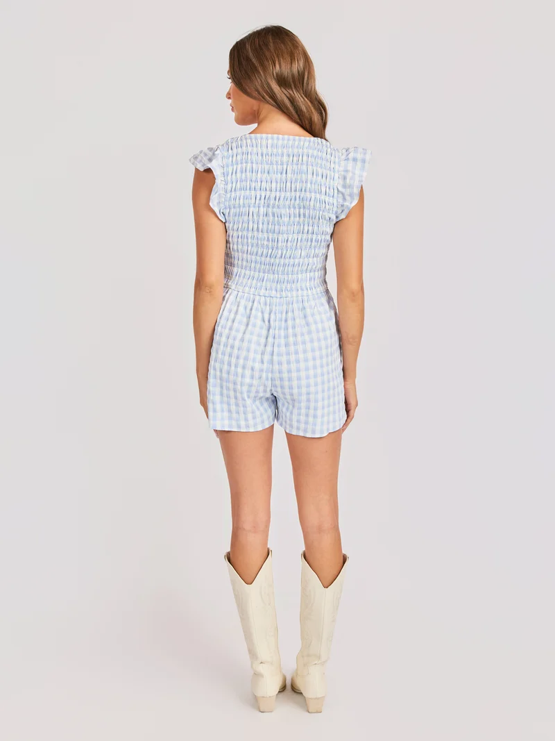 Starlet Gingham Romper