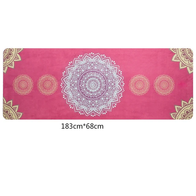 Travel Yoga Mat! 1.5mm Ultra-thin, Eco-Friendly, Natural Rubber. Beautiful Designs!