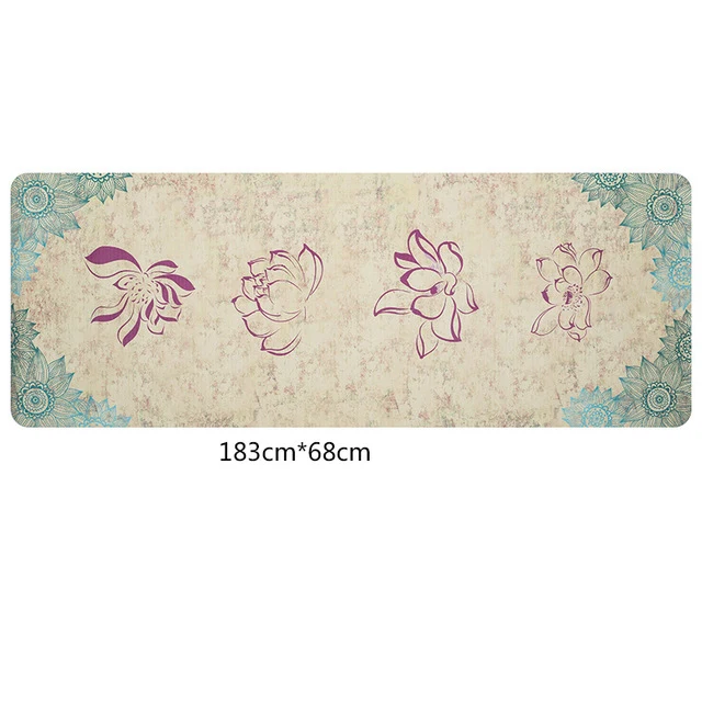 Travel Yoga Mat! 1.5mm Ultra-thin, Eco-Friendly, Natural Rubber. Beautiful Designs!