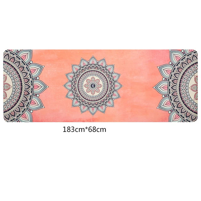 Travel Yoga Mat! 1.5mm Ultra-thin, Eco-Friendly, Natural Rubber. Beautiful Designs!