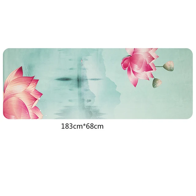Travel Yoga Mat! 1.5mm Ultra-thin, Eco-Friendly, Natural Rubber. Beautiful Designs!