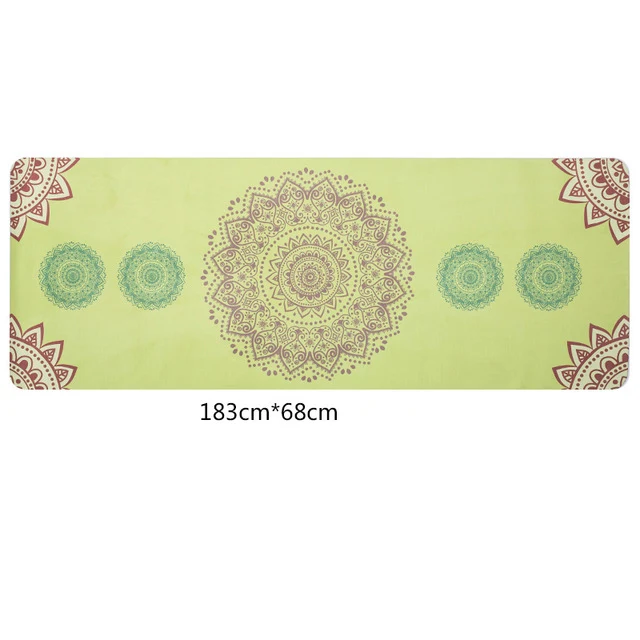 Travel Yoga Mat! 1.5mm Ultra-thin, Eco-Friendly, Natural Rubber. Beautiful Designs!