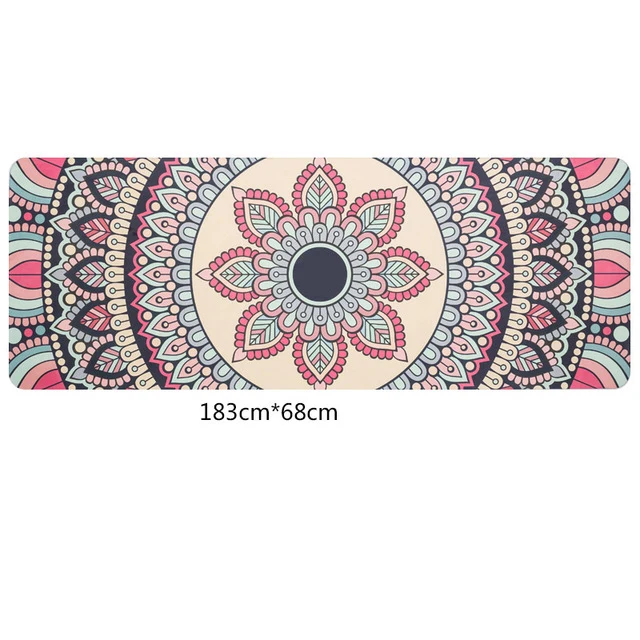Travel Yoga Mat! 1.5mm Ultra-thin, Eco-Friendly, Natural Rubber. Beautiful Designs!