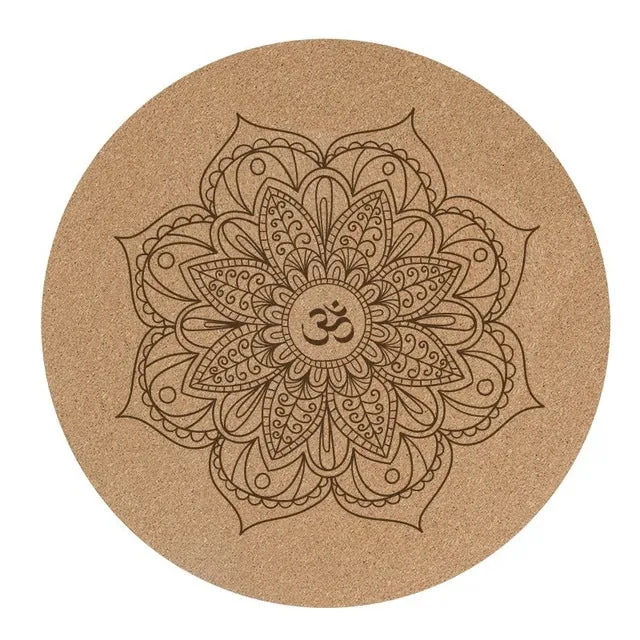 Little Round Cork Yoga Mat - Meditation Pad - 3MM
