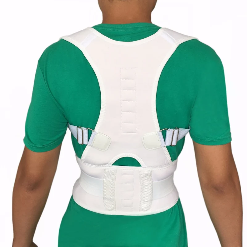 Medical Grade Adjustable Magnetic Back Brace - Relieves Pain, Improves Posture