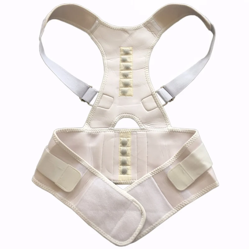 Medical Grade Adjustable Magnetic Back Brace - Relieves Pain, Improves Posture