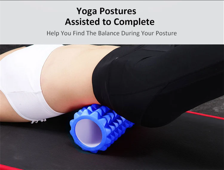 JUFIT 33x13cm EVA foam Crescent-shaped Yoga Roller Massage Roller
