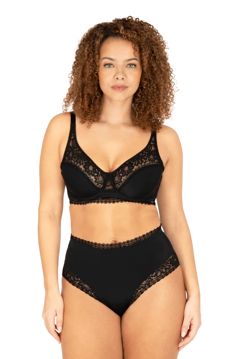 Soutien-gorge à armatures dentelle Well Allure L'Elégante - Noir