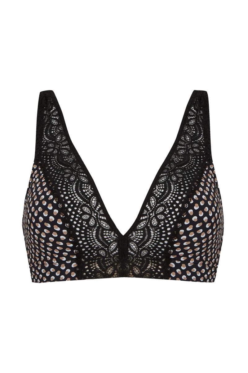 Soutien-gorge foulard sans armatures en dentelle et en microfibre L'irrésistible - Bulles