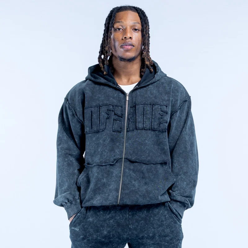 Recharge Washed Zip Hoodie