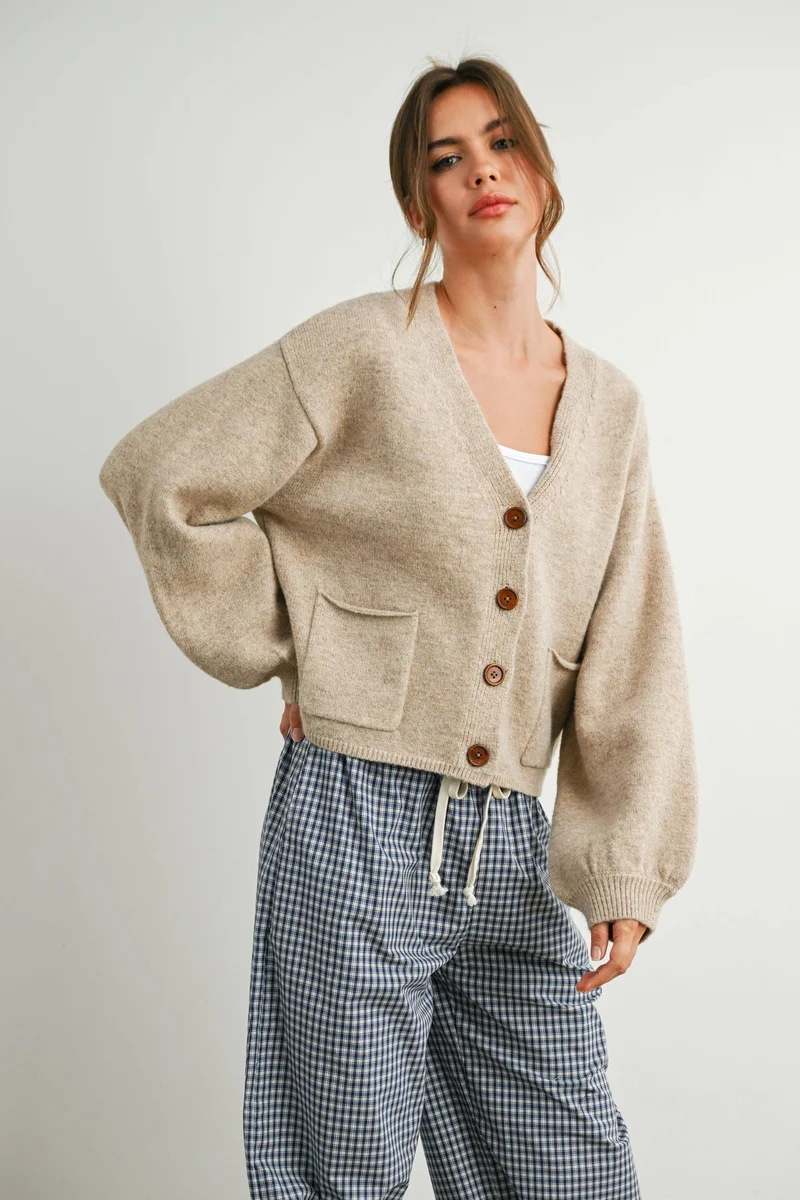 V-Neck Cardigan