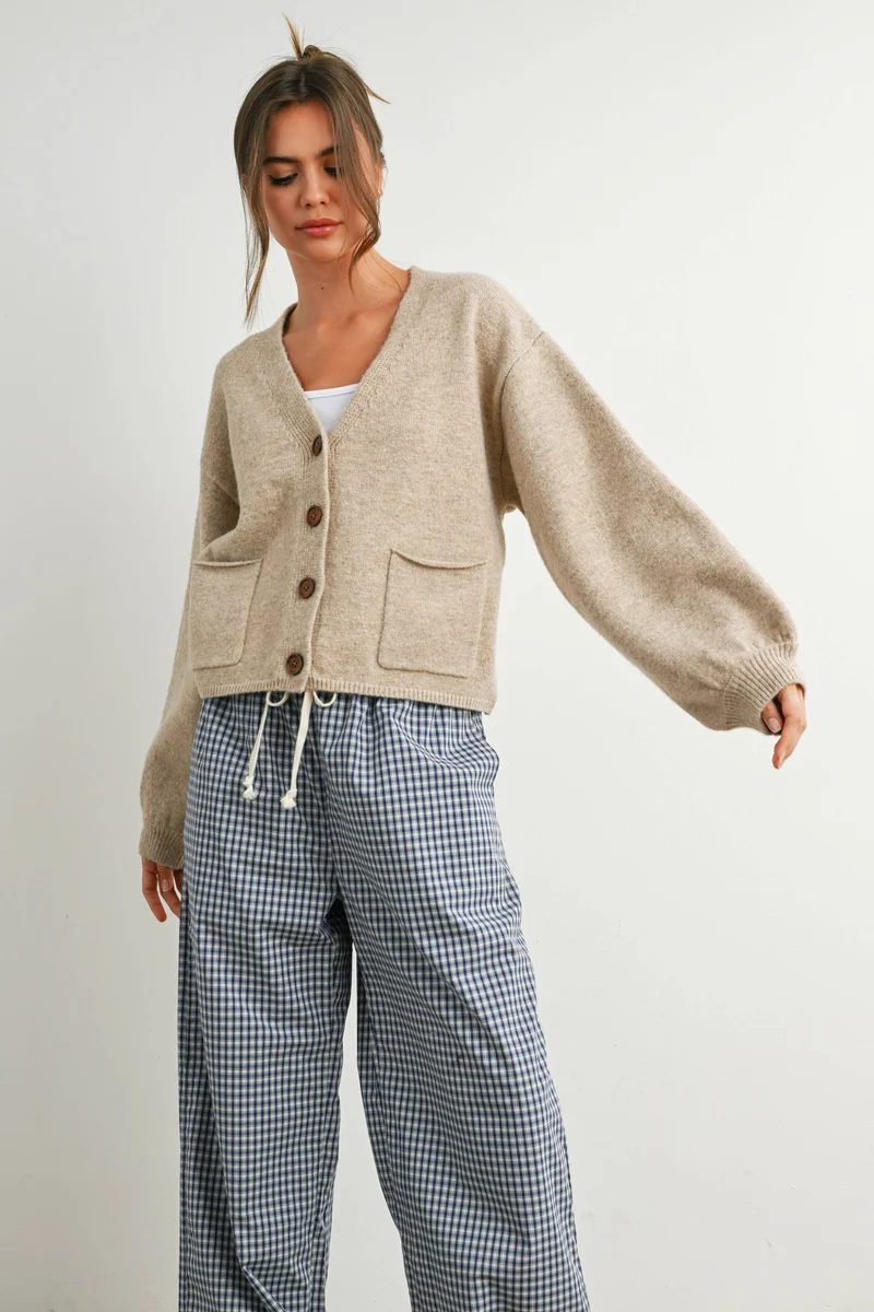 V-Neck Cardigan