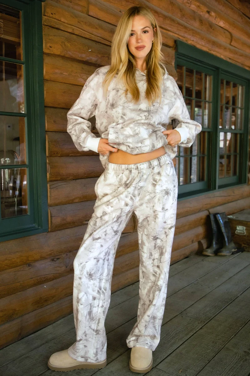 Light Woodland Camo Lounge Fleece Sweatpants