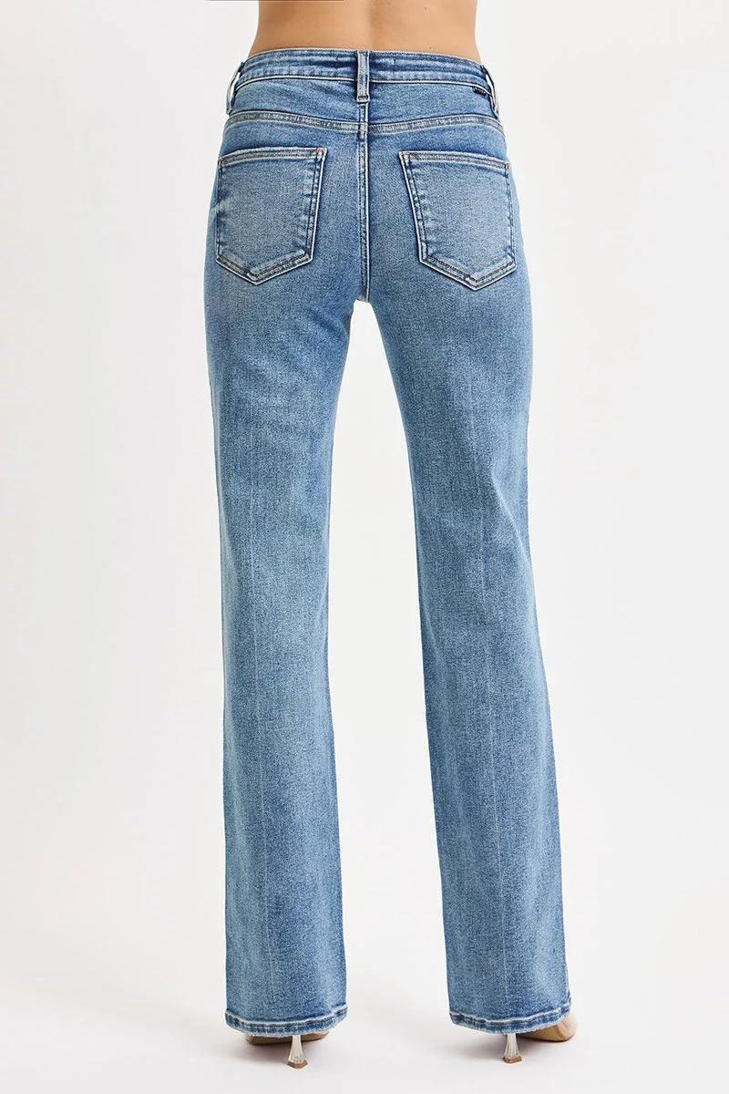 High Rise Straight Jeans