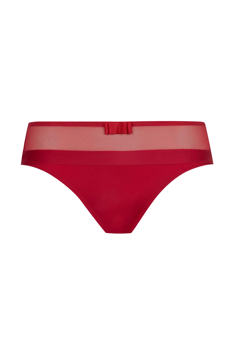 Slip Tulle Design - Rouge ardent