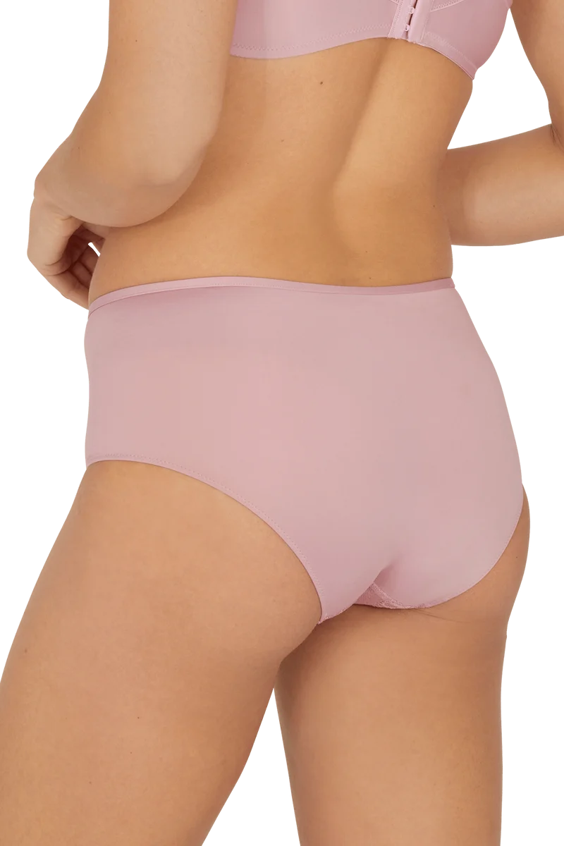 Shorty en dentelle et microfibre L'irrésistible - Lilas