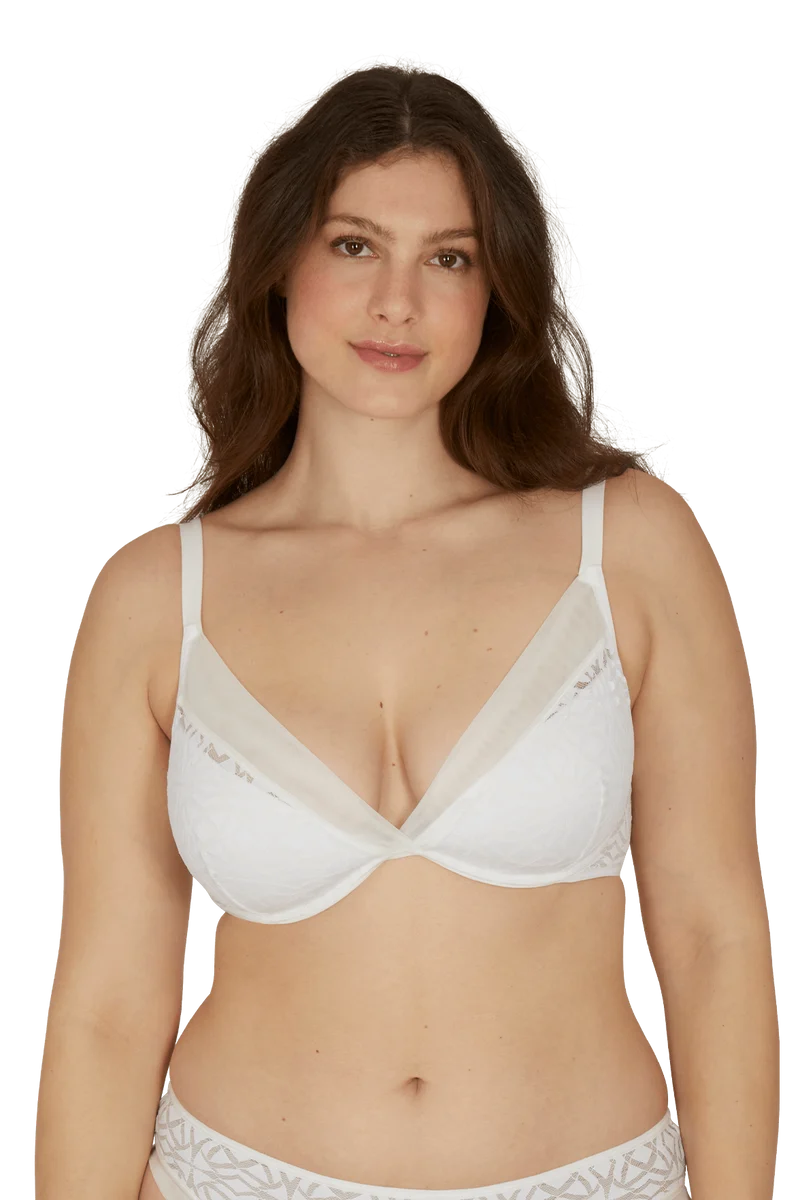 Soutien-gorge à coques Equinoxe - Blanc naturel