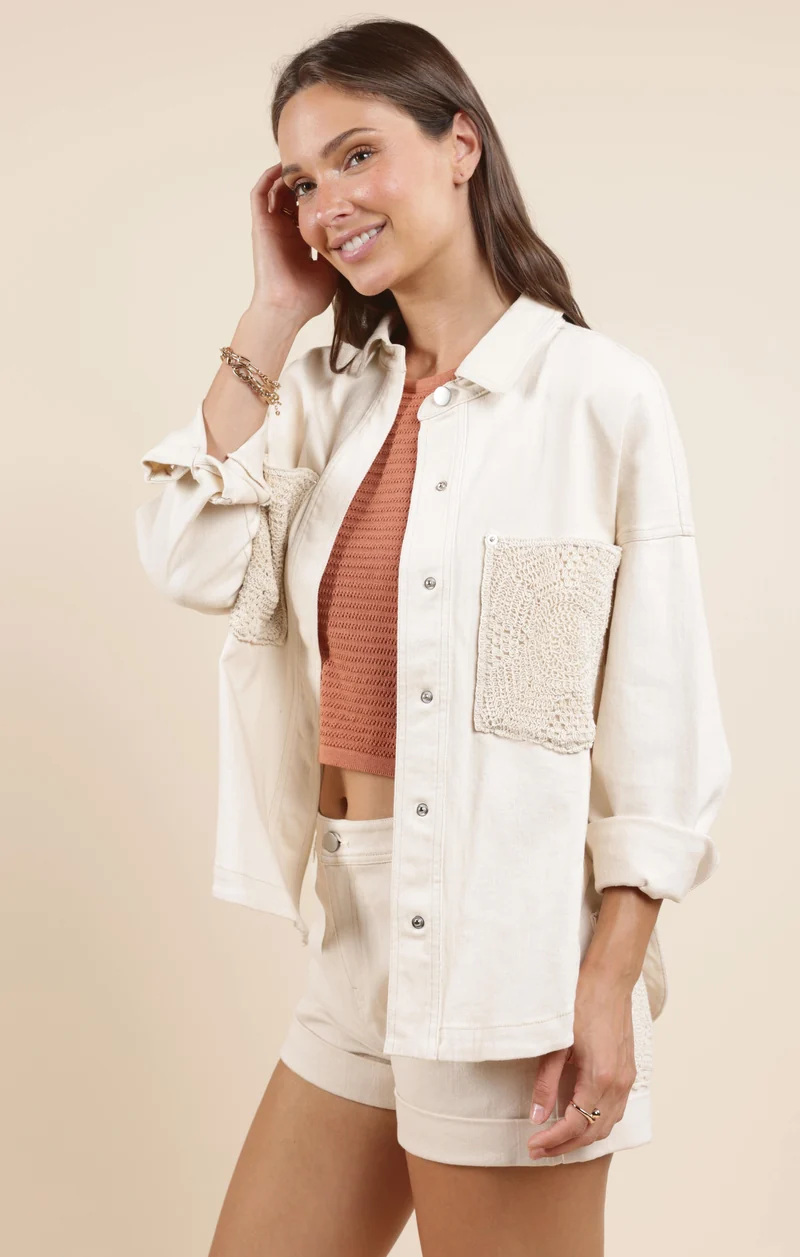 Clear Eyes Denim Shacket
