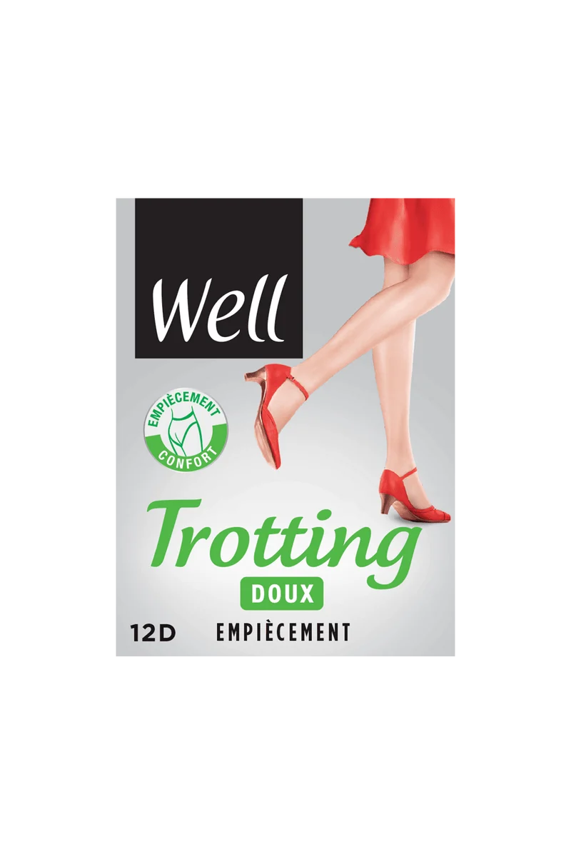 Collant Transparent 12D Trotting Doux Empiècement - Antilope