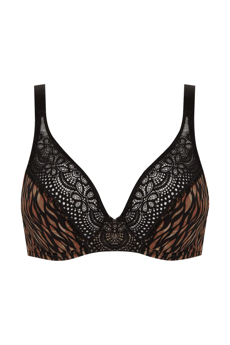 Soutien-gorge foulard à armatures L'irrésistible - Fauve