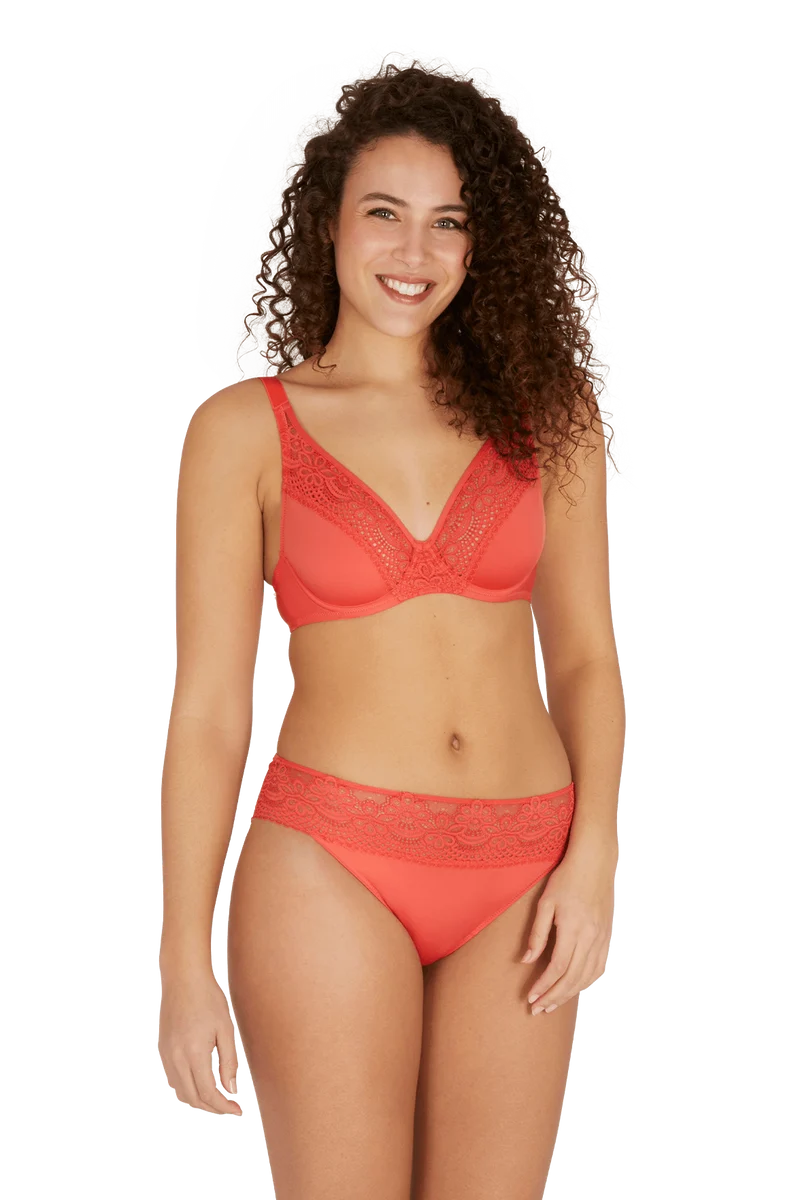 Soutien-gorge foulard à armatures L'irrésistible - Corail