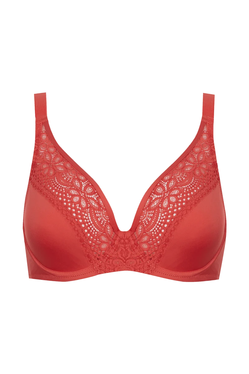 Soutien-gorge foulard à armatures L'irrésistible - Corail