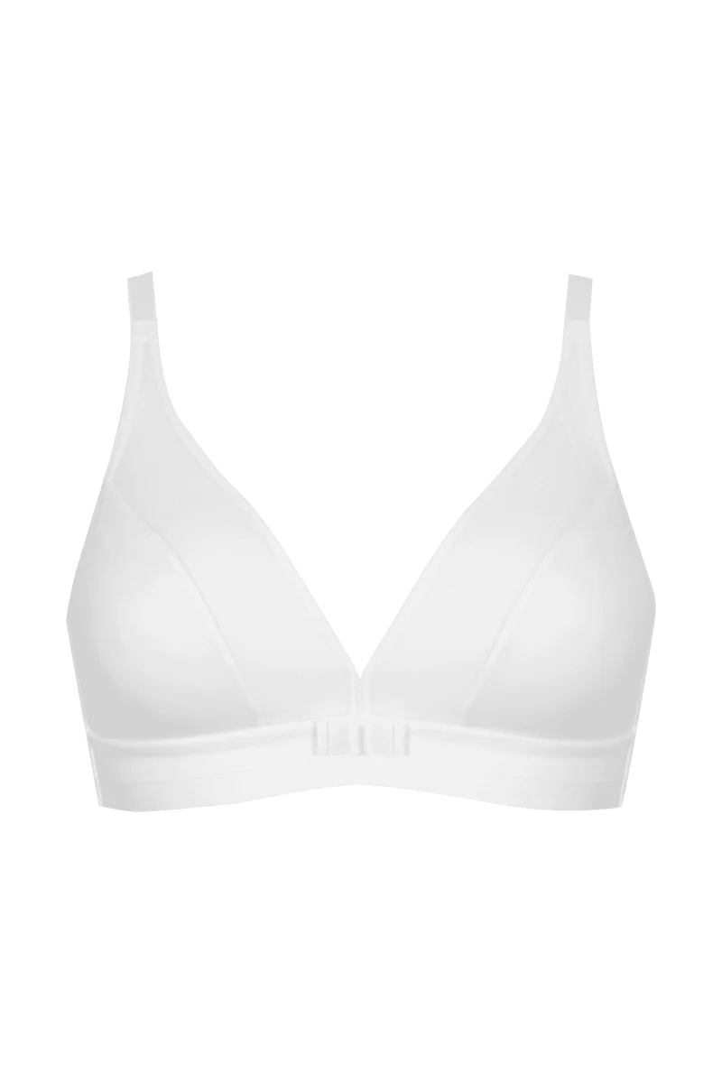Soutien-gorge sans armatures Tulle Design - Blanc