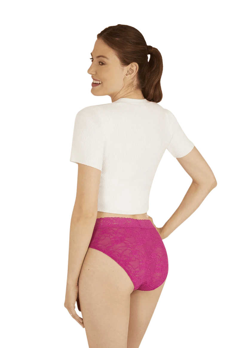 Duo Pop Lot de 2 Slips - Vert éclatant / fuchsia