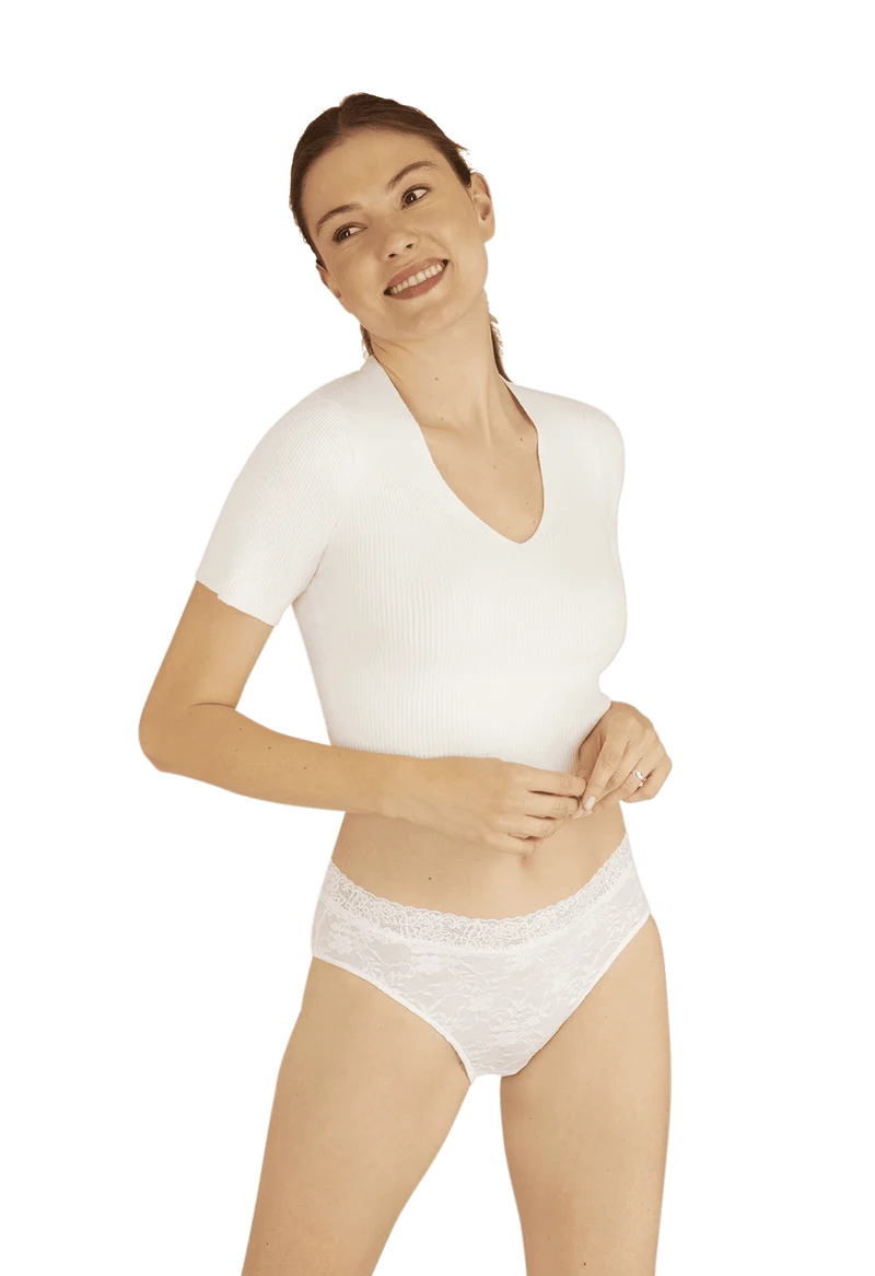 Duo Pop Lot de 2 Slips - Vert éclatant / blanc