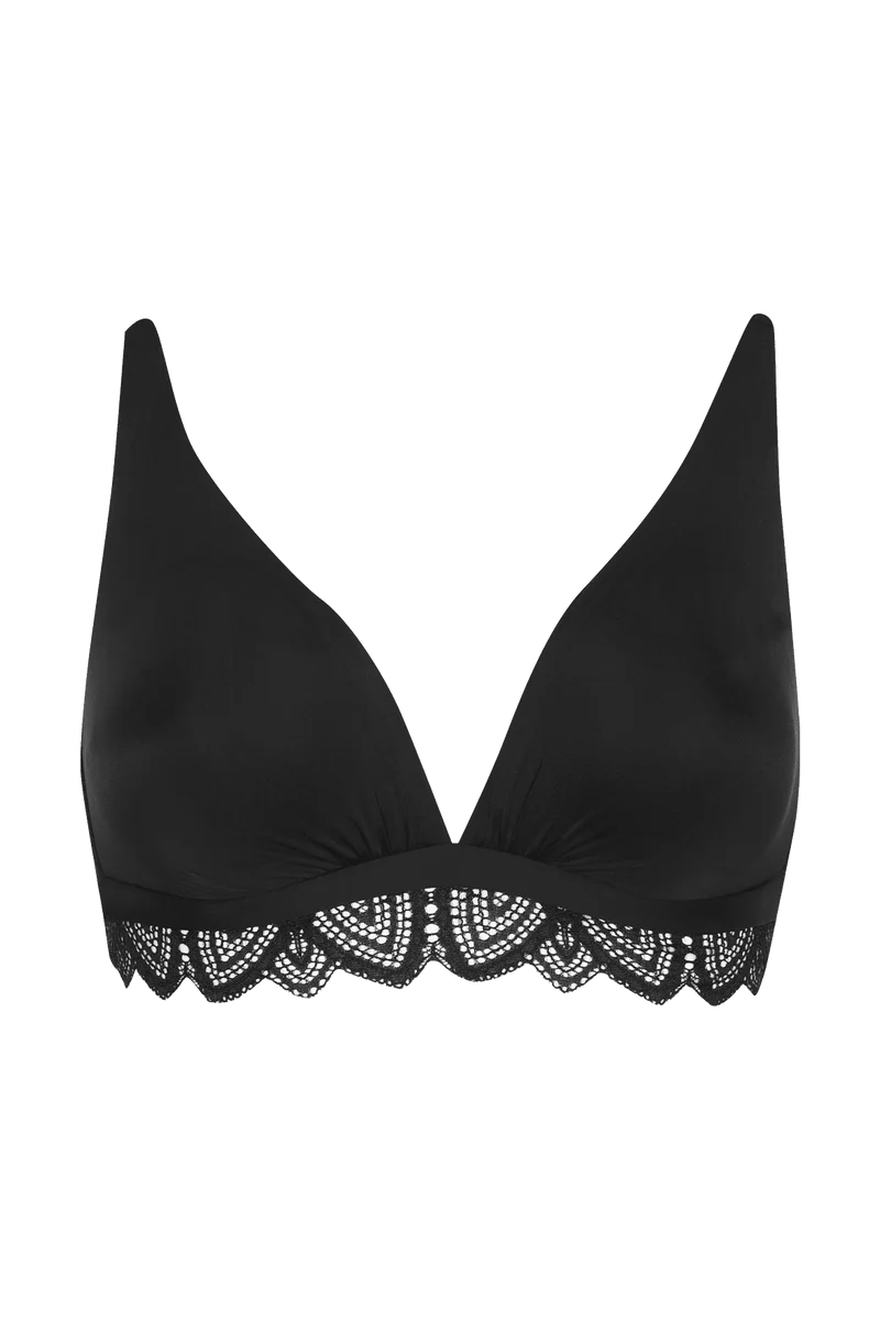 Soutien-gorge sans armatures Vertige Drapé - Noir
