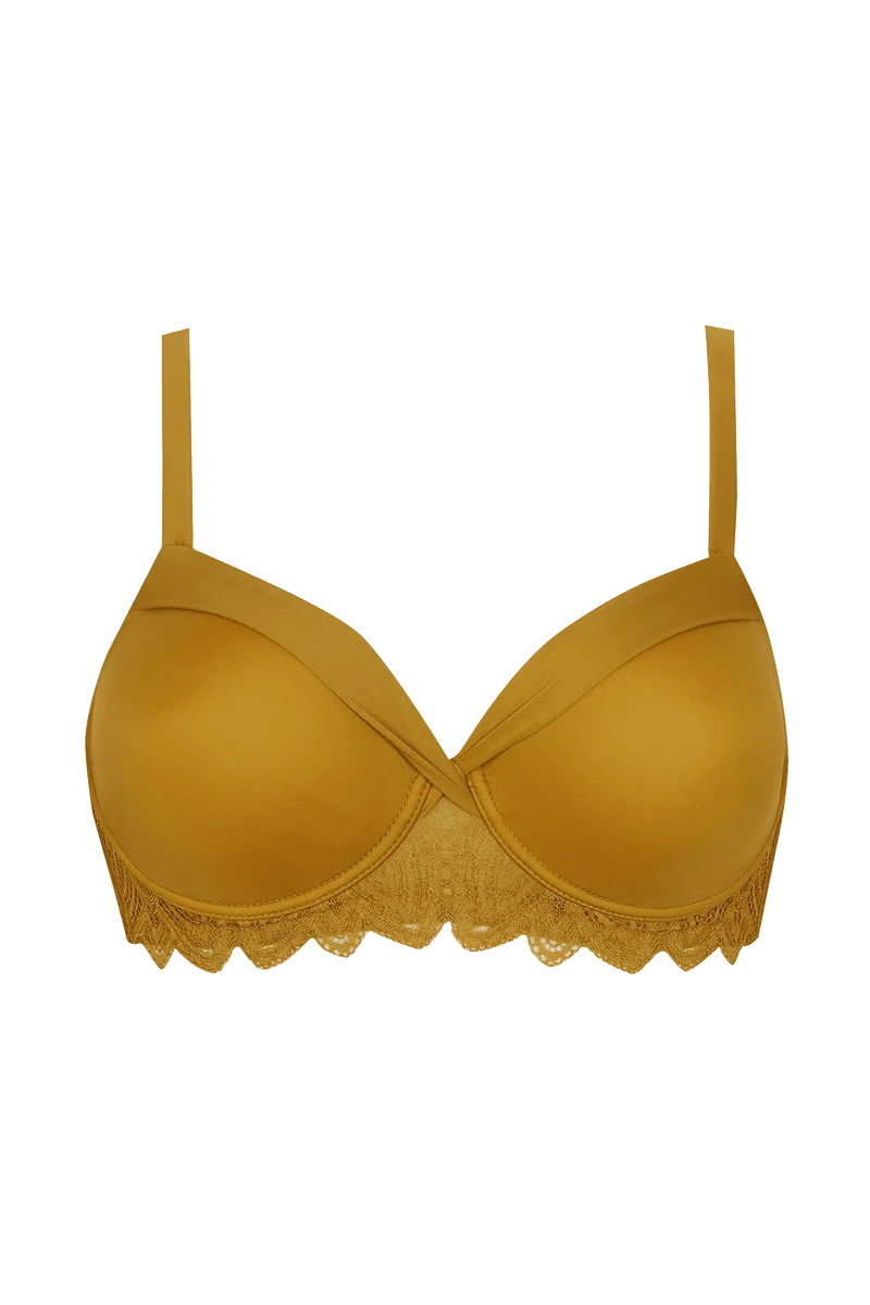 Soutien-gorge à armatures Vertige Drapé - Ocre