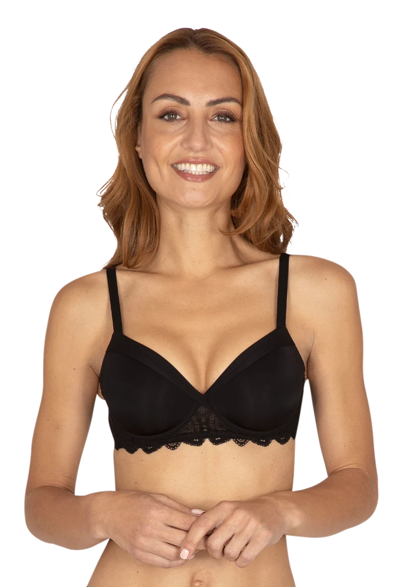 Soutien-gorge à armatures Vertige Drapé - Noir