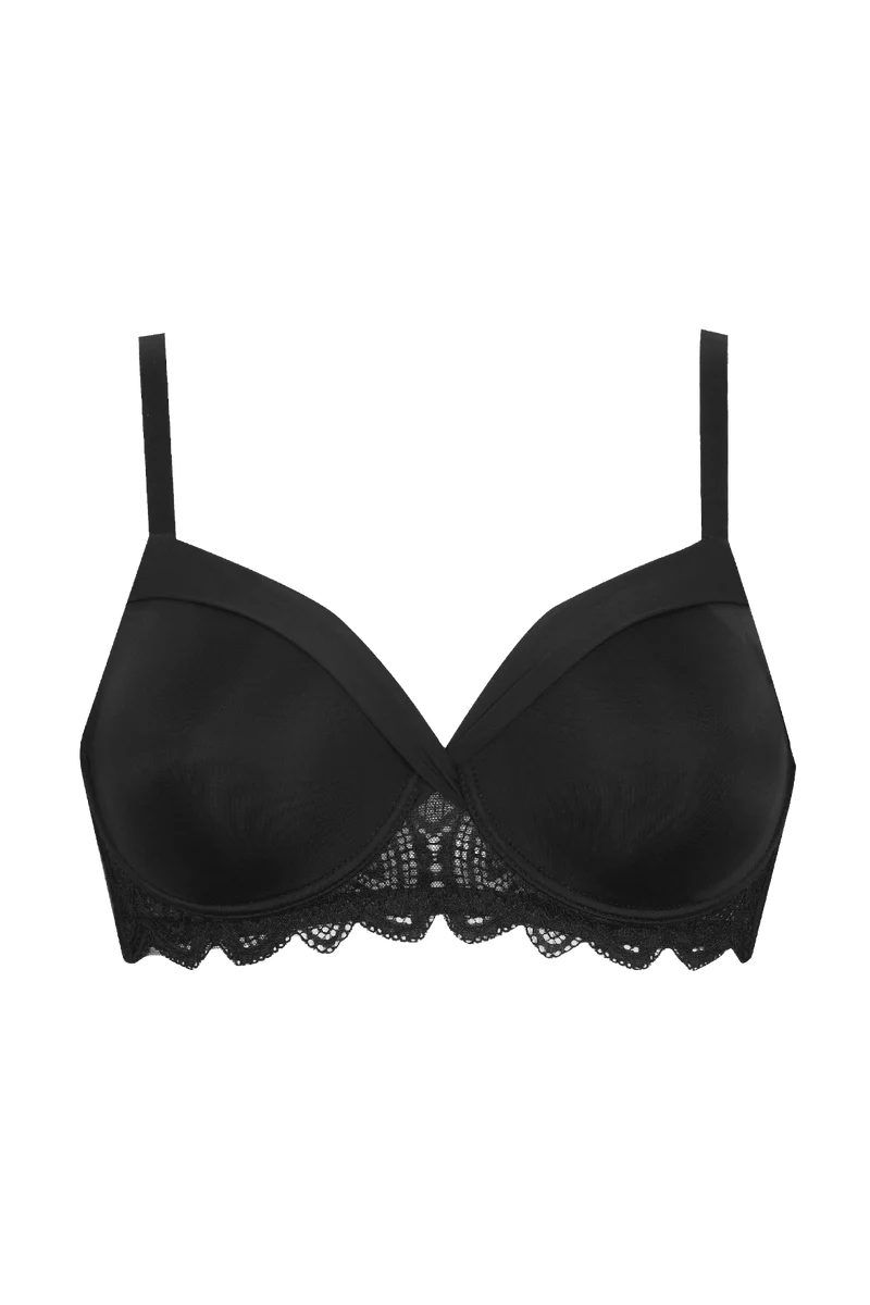 Soutien-gorge à armatures Vertige Drapé - Noir
