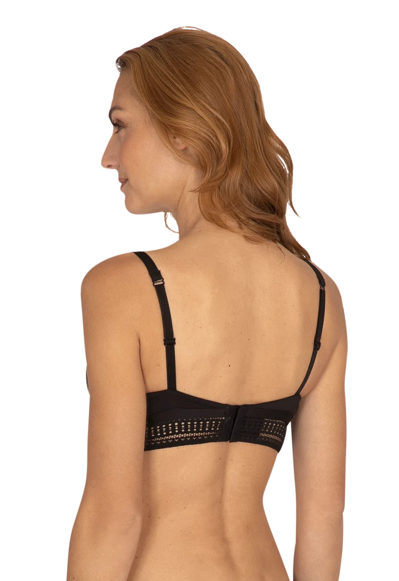 Soutien-gorge sans armatures coques souples Arty Graphik - Noir