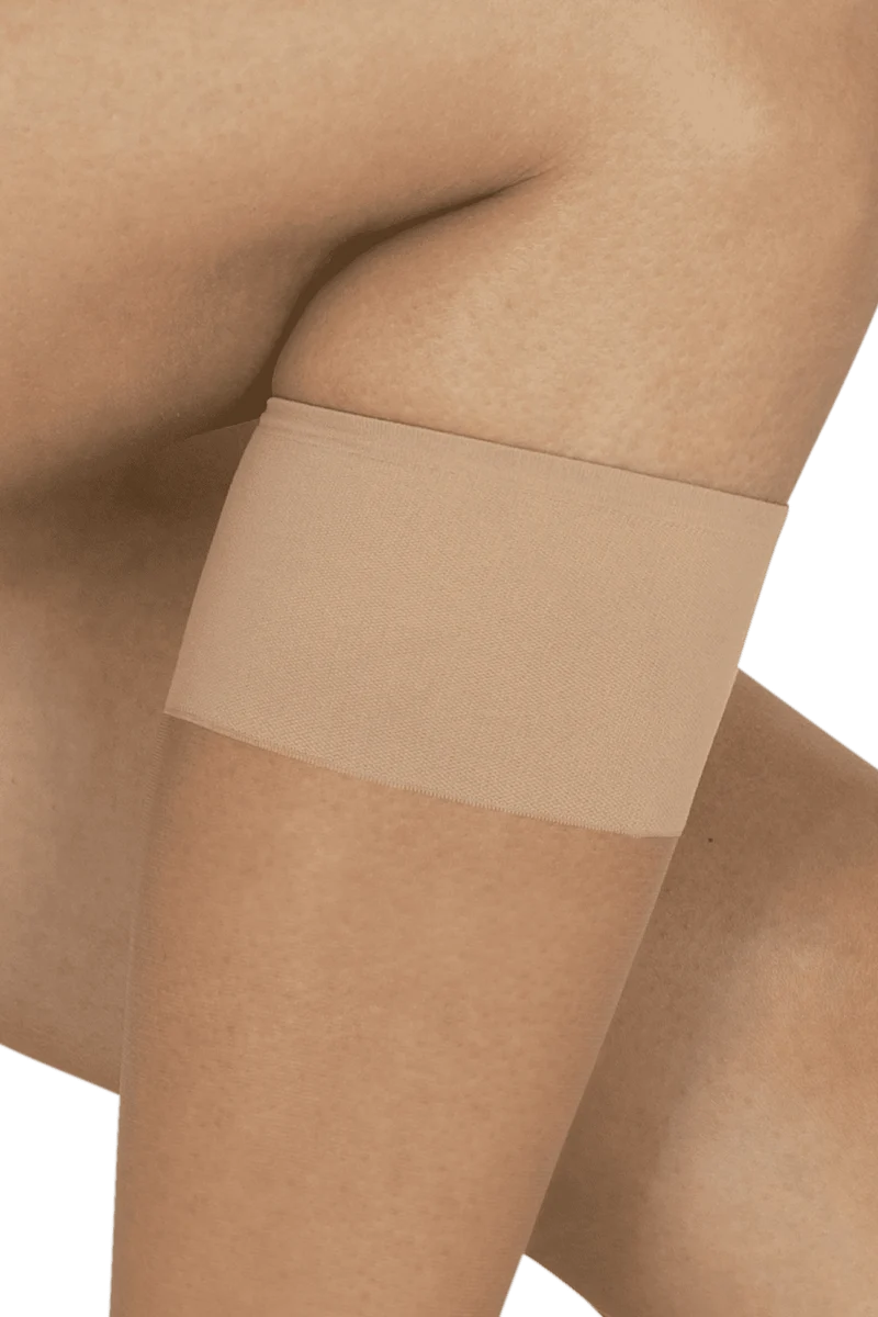 Lot de 2 paires de Mi-bas Transparent Sans Compression 18D Well Infini Confort - Miel