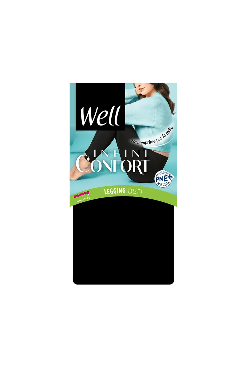 Legging Opaque 85D Well Infini Confort - Noir