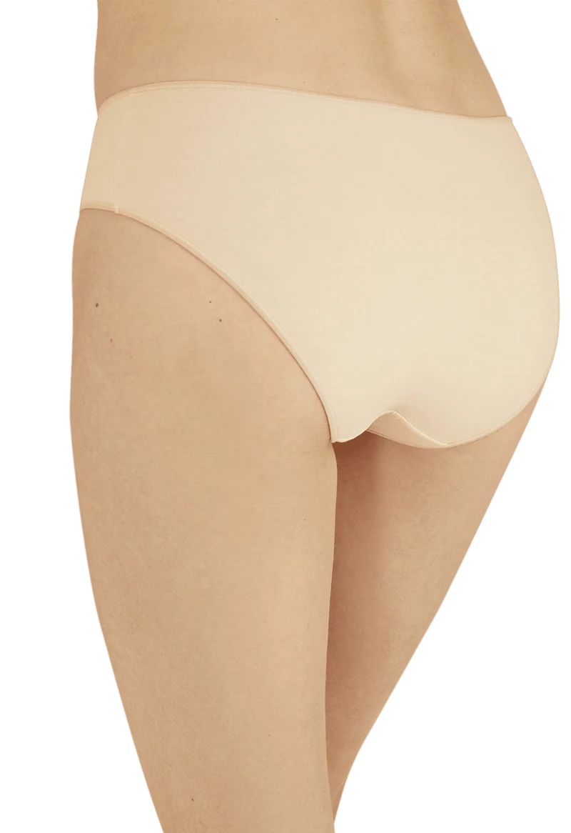 Lot de 3 slips en coton bio Intimement Bio - Graphique / noir / nude