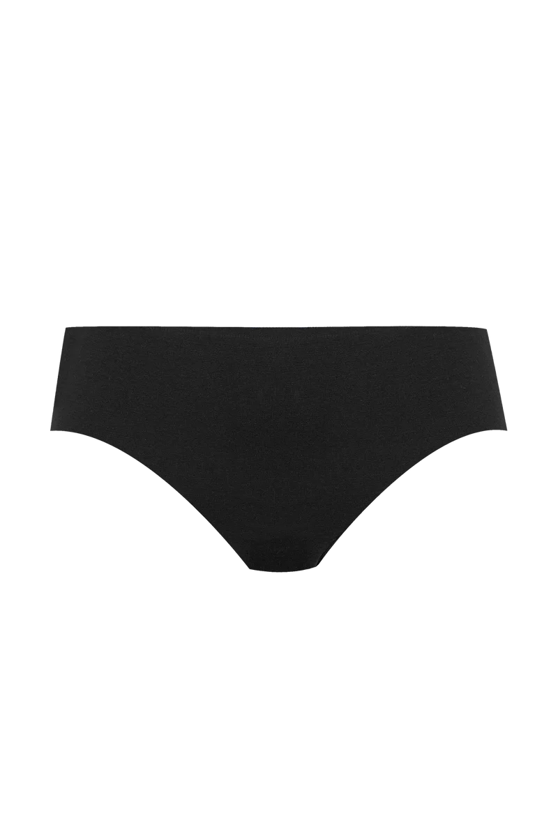 Lot de 3 slips en coton bio Intimement Bio - Graphique / noir / nude