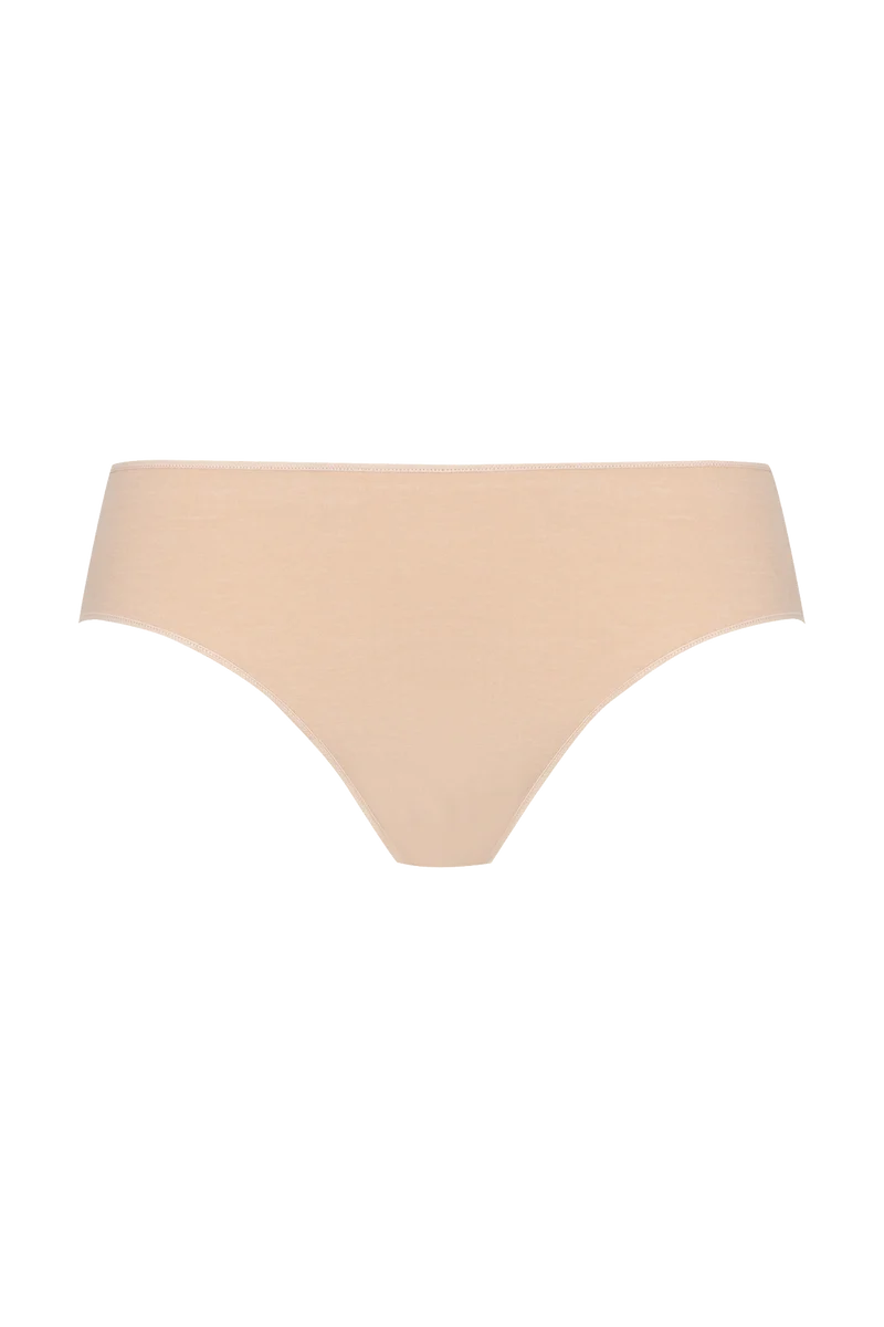 Lot de 3 slips en coton bio Intimement Bio - Graphique / noir / nude