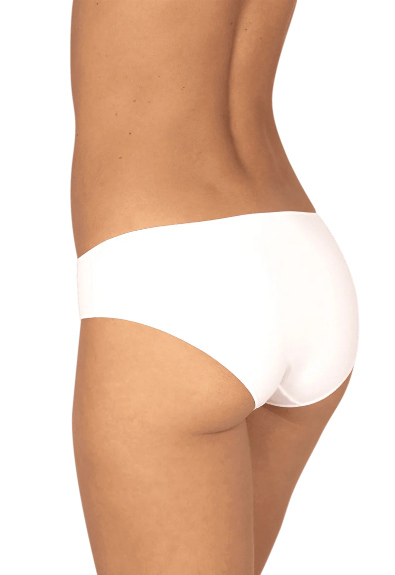 Lot de 3 slips en coton bio Intimement Bio - Blanc / noir / nude