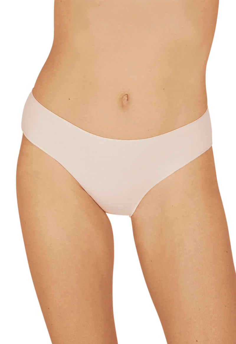 Lot de 3 slips en coton bio Intimement Bio - Blanc / noir / nude